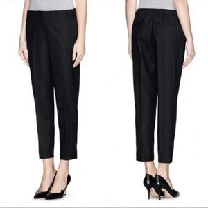 Theory Padra Admiral Crepe Black Tapered Leg Dress Pants